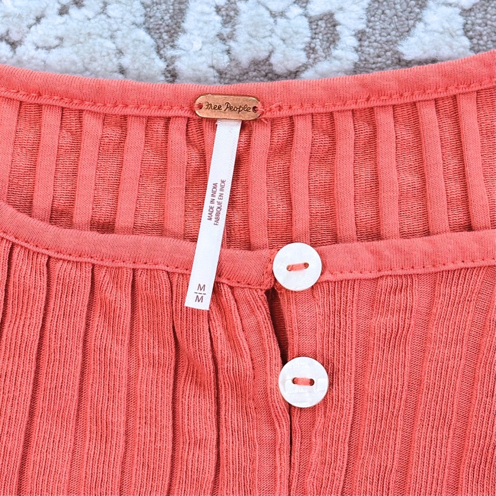 Free People Tilly Ribbed L/S Button Up - Picture 10 of 15